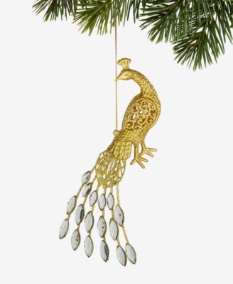 Holiday Lane - Christmas Glitters Peacock Ornament