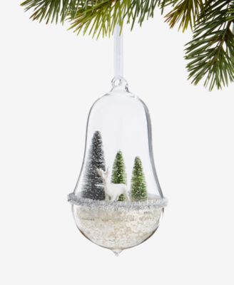 Holiday Lane - Enchanted Emerald Deer in Greenery Dome Ornament