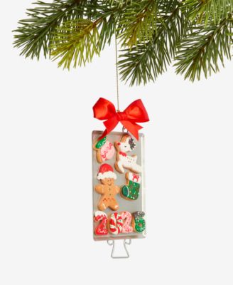 Gingerbread Village 2025 Cookie Tray Ornament, Macy's Exclusive