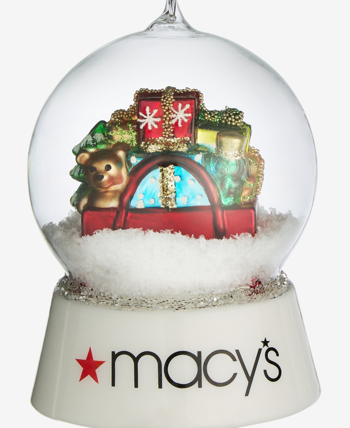 Holiday Lane Regional Macy's Gift Bag Snow Globe Ornament, Macy's Exclusive In Multi