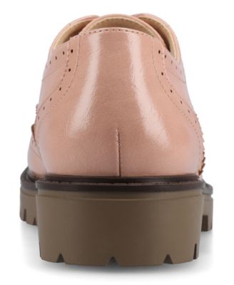 Women's Claudiya Lug Sole Lace Up Oxford Loafers