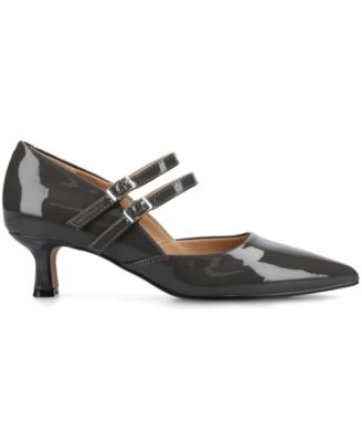 Women's Carnation Pointed Toe Mary Jane Pumps