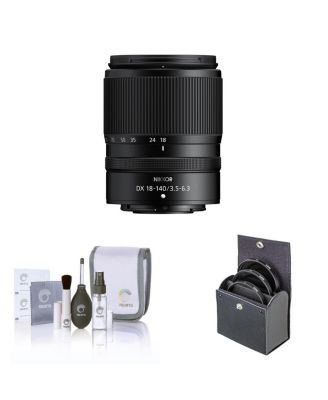 NIKKOR Z DX 18-140mm f/3.5-6.3 VR Lens, Bundle with ProOptic 62mm Digital Essentials Filter Kit, Cleaning Kit