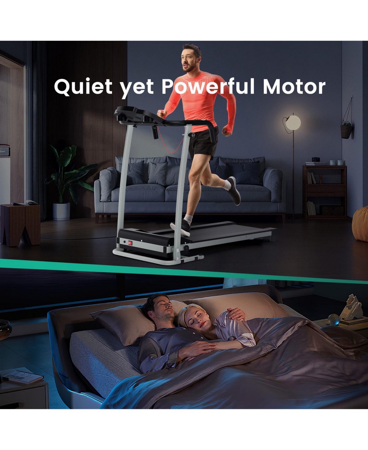Folding Electric Treadmill with Led Display – Compact Design for Easy Storage and Fitness