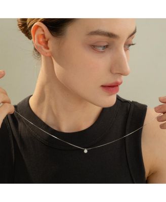 Sterling Silver 18k Gold Plated Blake Circle Necklace Holiday Gift Idea