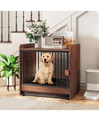 Pet Crate Indoor Dog Cage with Removable Tray and Lockable Door – Safe and Durable Home Kennel