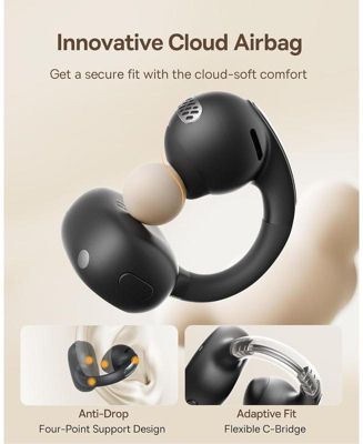 Open Earbuds True Wireless Earbuds Bluetooth 5.3 Open Ear Headphones Sport Earphones,MC1 White