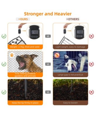 Heavy-Duty Dog Playpen Foldable Metal Exercise & Garden Fence