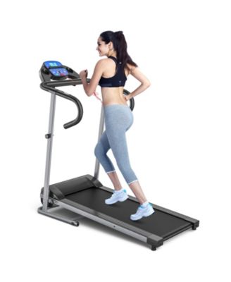 Foldable Electric Treadmill with LCD Display & Heart Rate Sensor – Easy Storage and Tracking