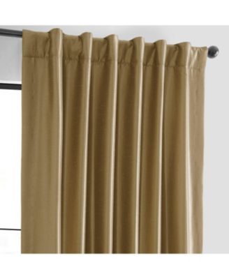 Vintage Textured Faux Dupioni Silk Blackout Curtain