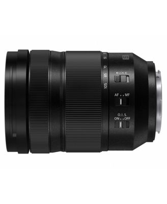 LUMIX S 24-105mm f/4 O.I.S. Lens for L Mount, Bundle with Takama 3-Section Aluminum Video Tripod with Fluid Head, Cleaning Kit, Cleaning