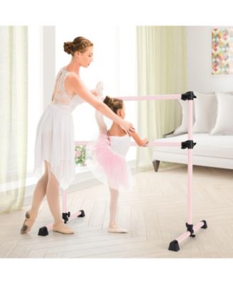 Double Ballet Barre with Adjustable Height – Perfect for Dance Practice & Workouts