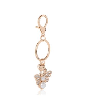 Regal Bee Pearl Charm Keychain