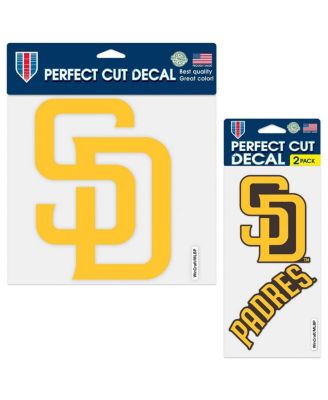 Wincraft - San Diego Padres Three-Pack Perfect Cut Decal Sheet