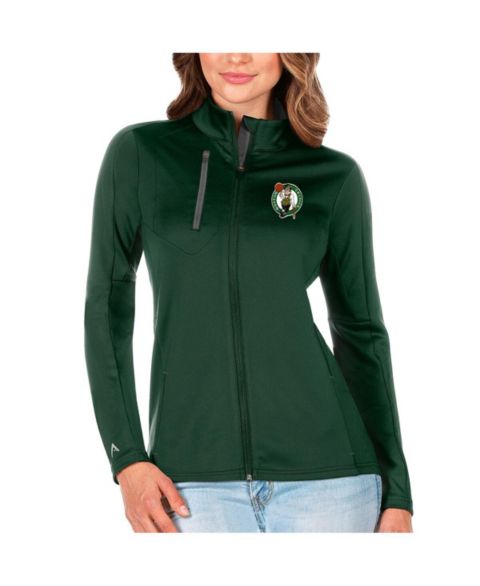 Женские куртки Antigua Women's Green Boston Celtics Generation Full-Zip Jacket