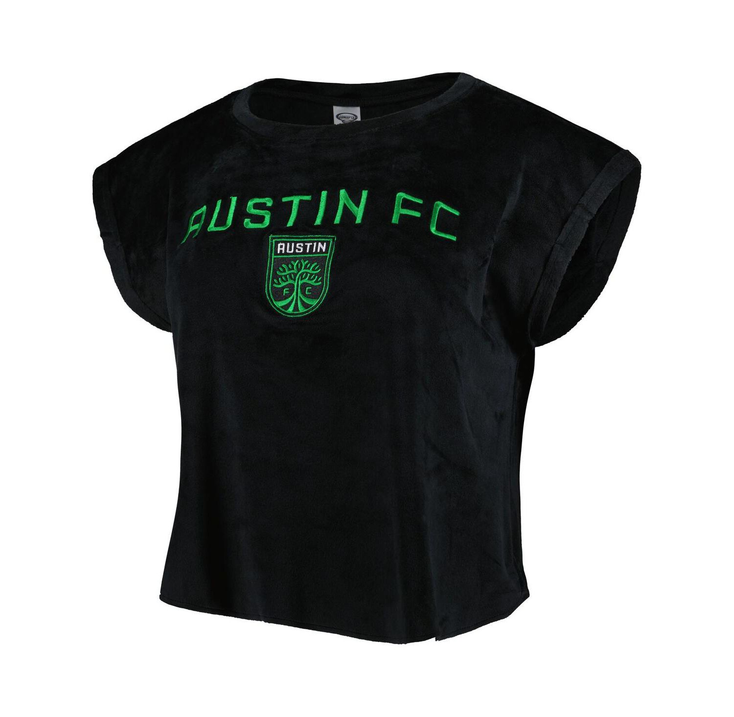 Women's 2-Piece Black Austin FC Intermission T-Shirt and Shorts Sleep Set