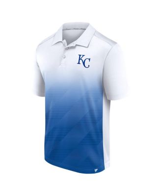 Men's White/Royal Kansas City Royals Iconic Parameter Sublimated Polo Shirt