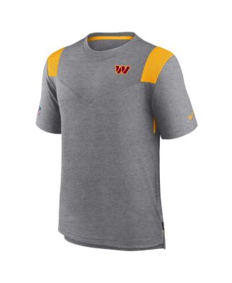 Men's Charcoal Washington Commanders Sideline Tonal Logo Performance Player T-Shirt
