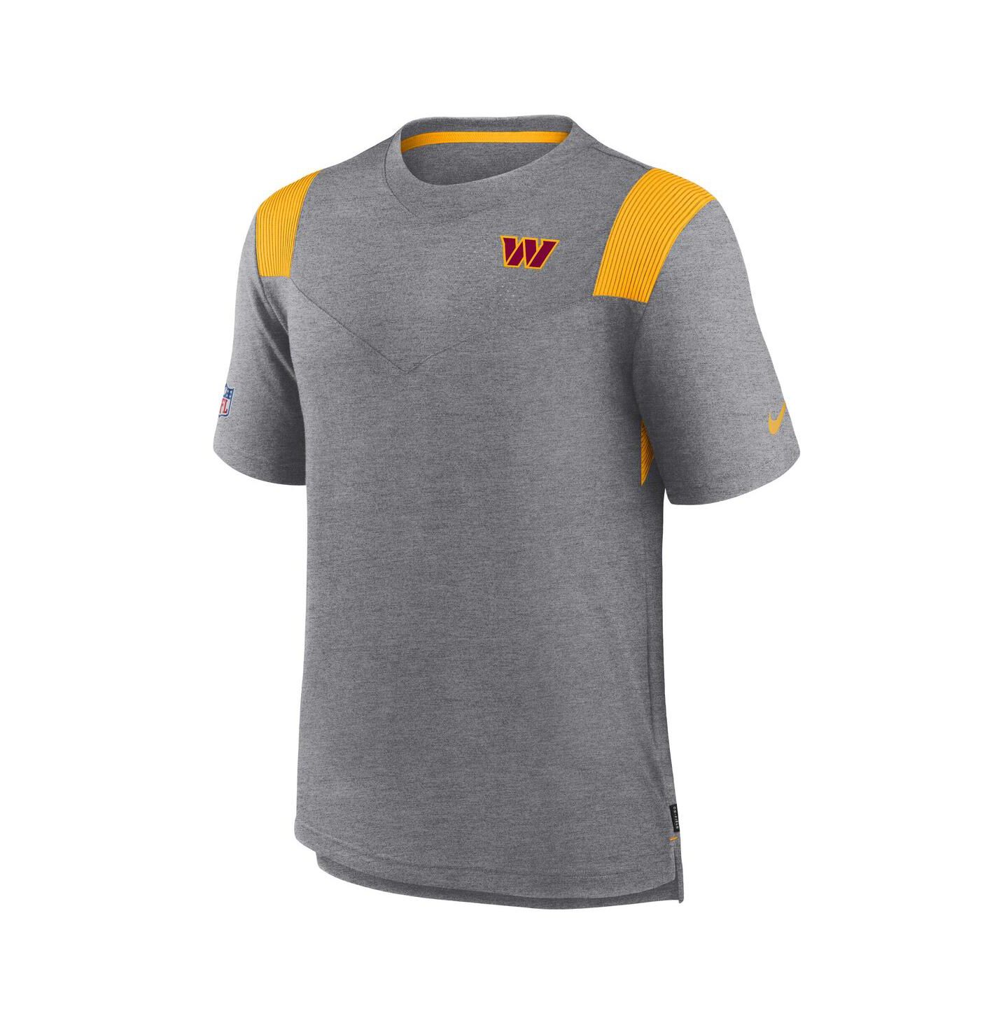 Мужская футболка Nike Charcoal Washington Commanders Sideline Tonal Logo Performance Player — фото 2