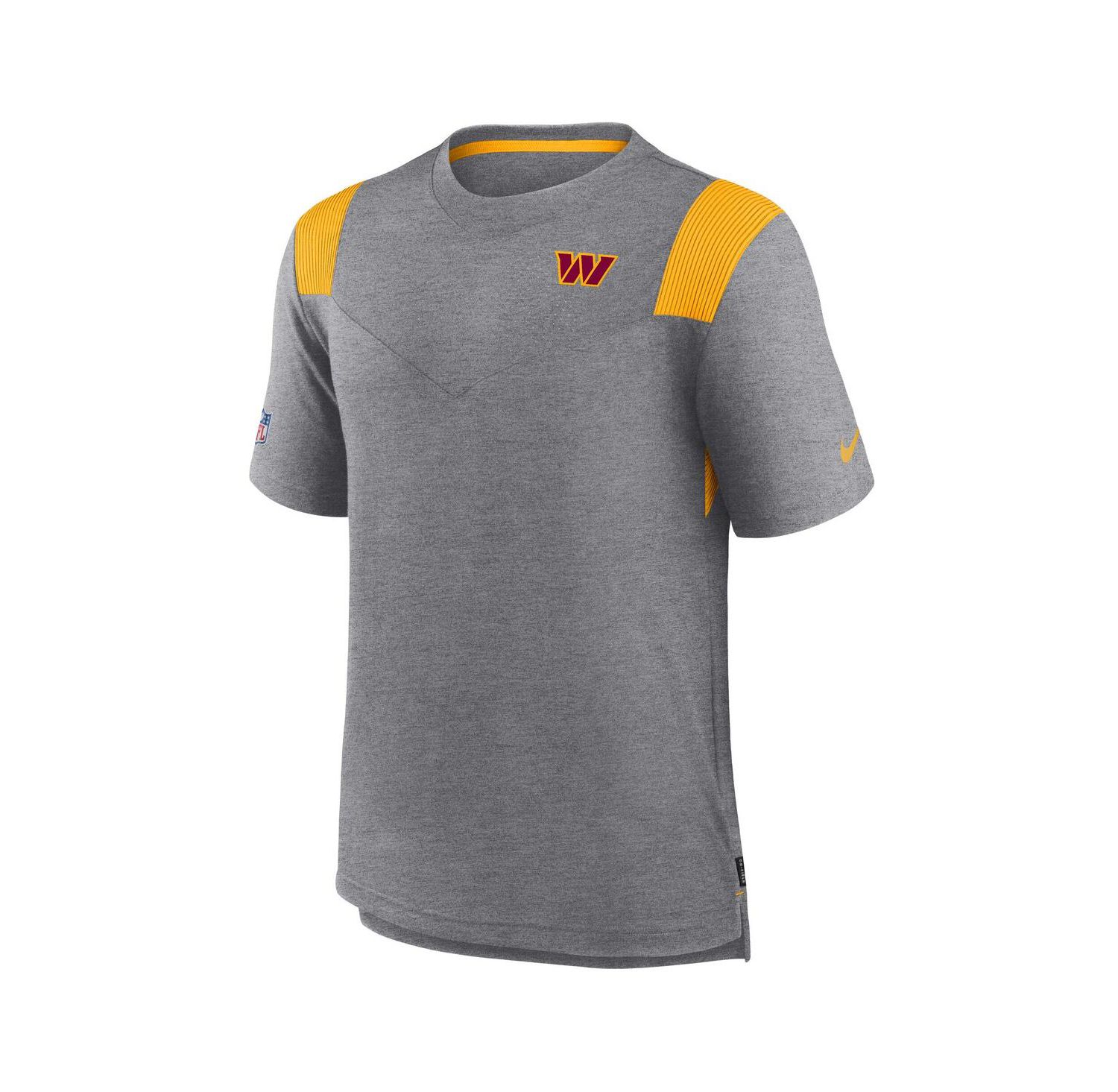 Men's Charcoal Washington Commanders Sideline Tonal Logo Performance Player T-Shirt