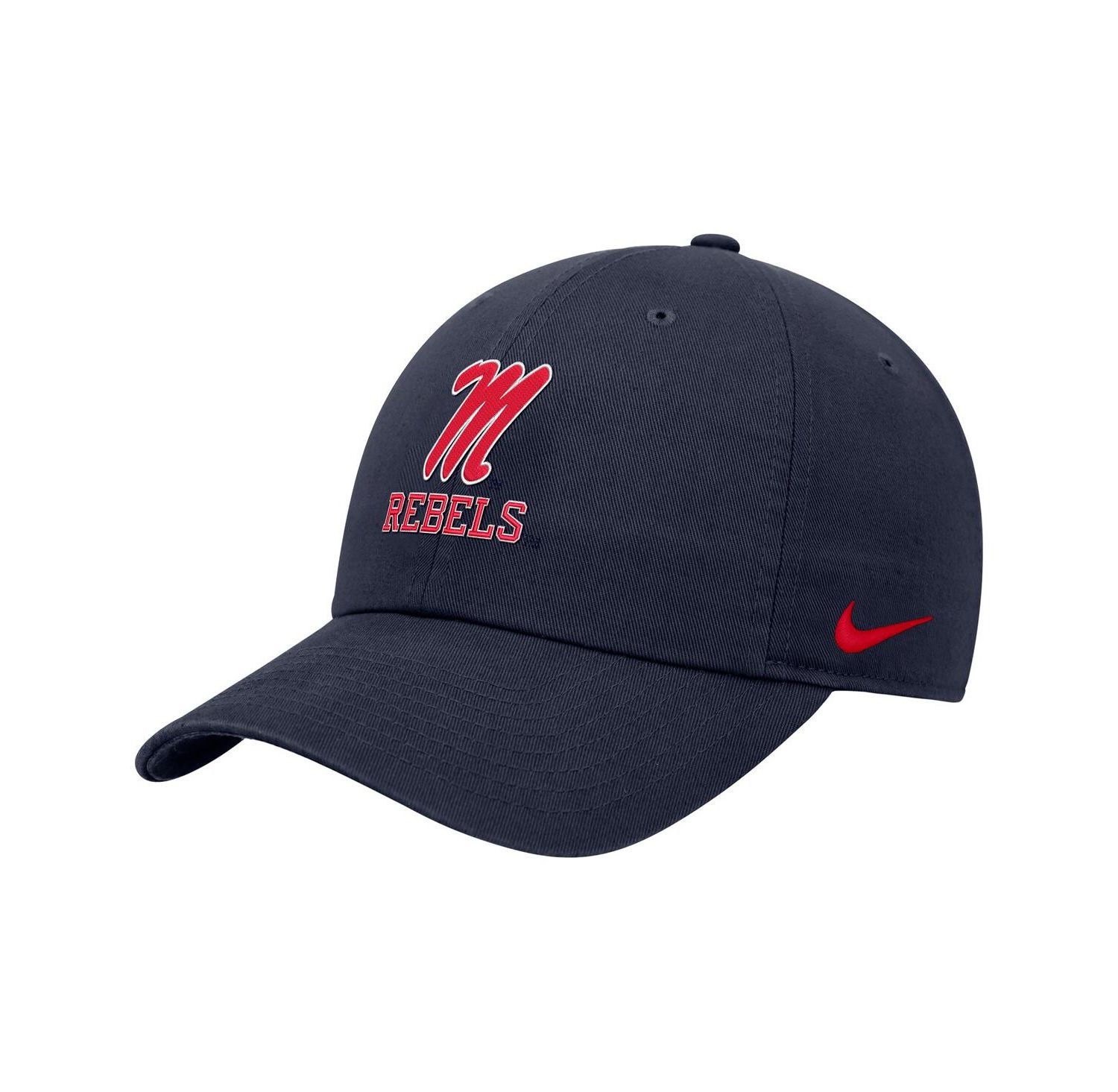 Men's Navy Ole Miss Rebels Club Adjustable Hat