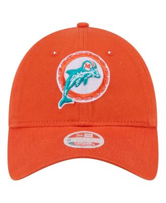 Women's Orange Miami Dolphins Throwback Main Core Classic 2.0 9TWENTY Adjustable Hat