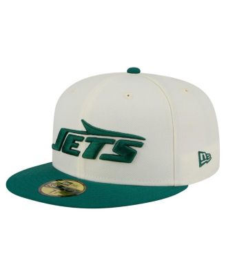 New Era - Men's White/Green New York Jets Main 59FIFTY Fitted Hat