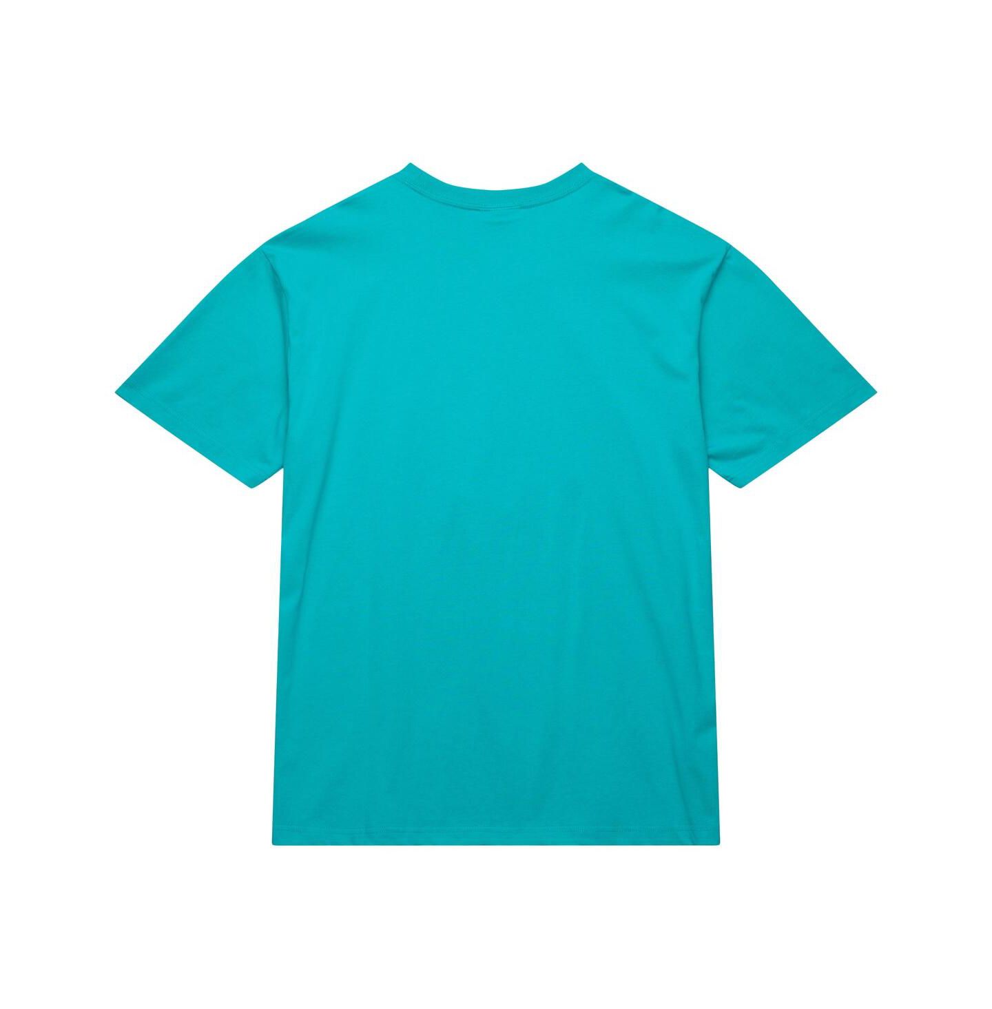 Мужская футболка Mitchell & Ness Turquoise Vancouver Grizzlies Hardwood Classics Neon Nights Premium — фото 3
