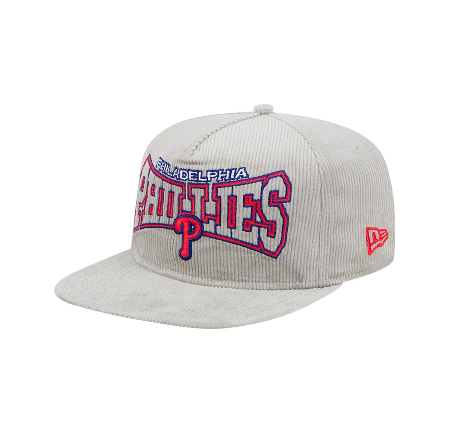 Men's Gray Philadelphia Phillies Corduroy Golfer Snapback Hat