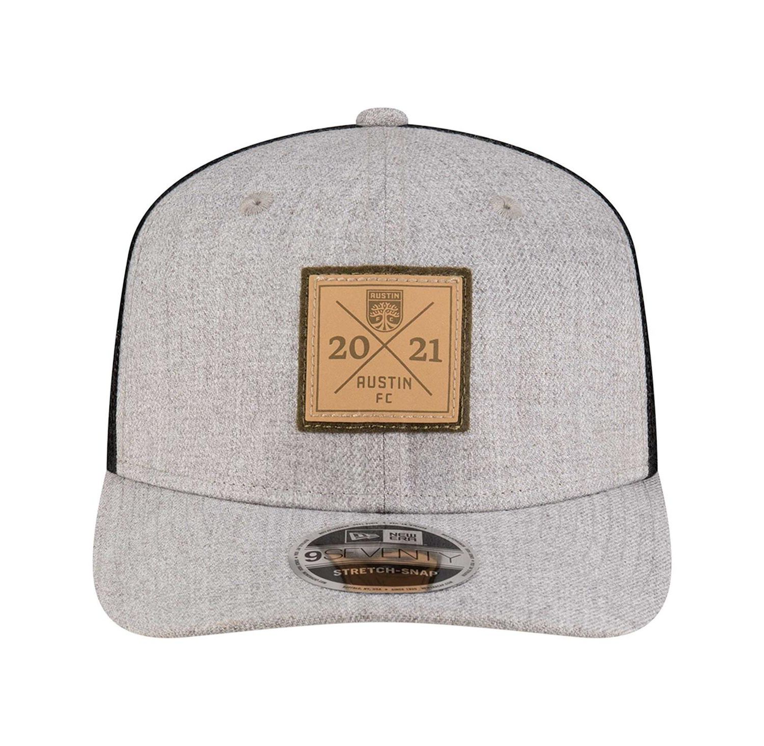 Men's Heather Gray Austin FC Heather Patch 9SEVENTY Adjustable Hat
