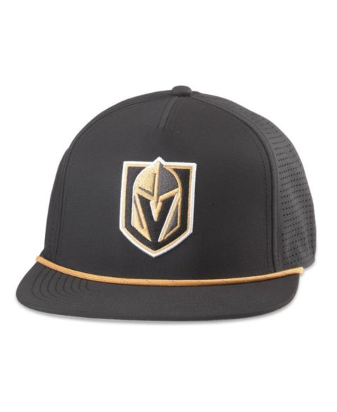 Мужская кепка American Needle Black Vegas Golden Knights Buxton Pro Tech Adjustable Hat