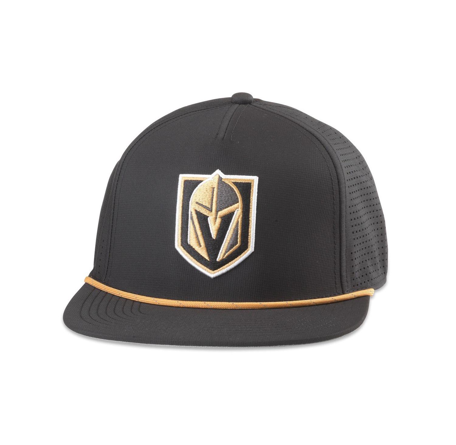 Men's Black Vegas Golden Knights Buxton Pro Tech Adjustable Hat