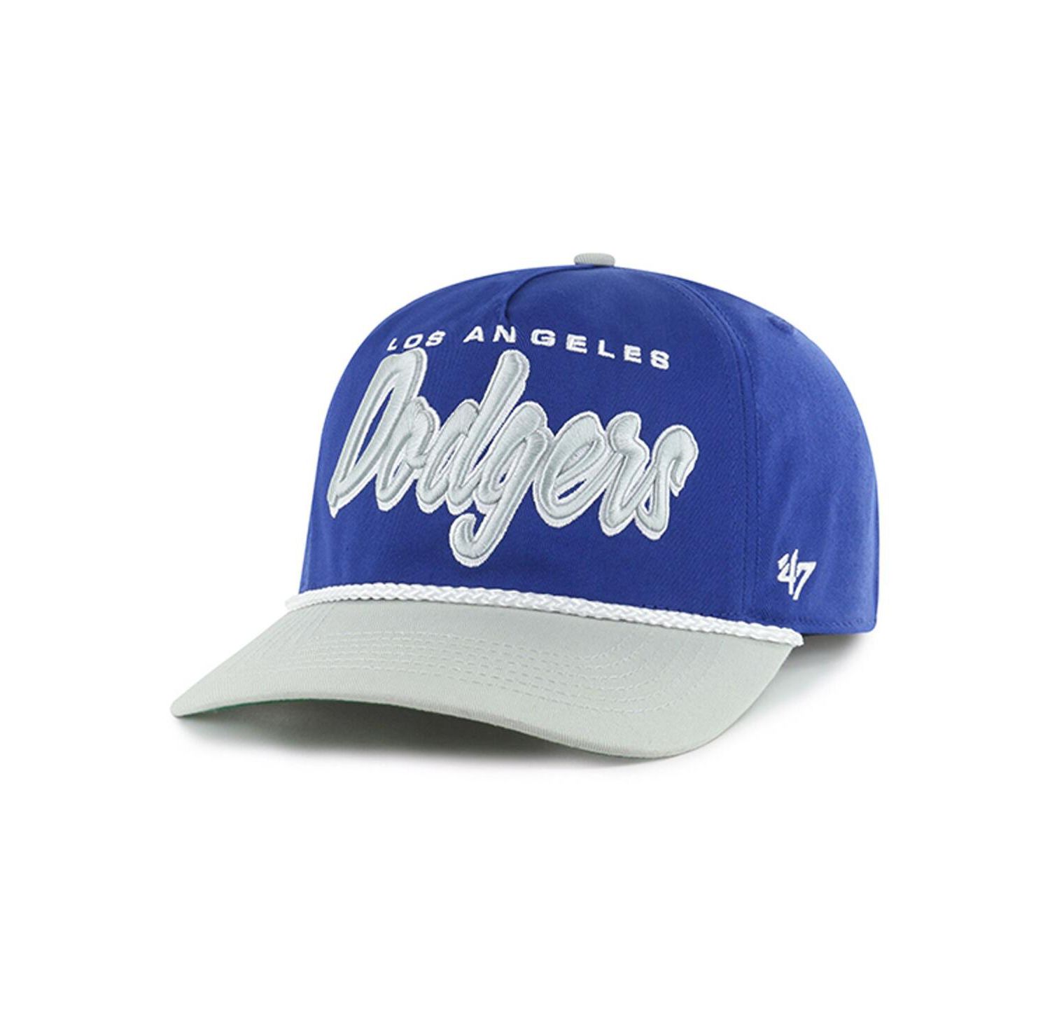 Men's Royal Los Angeles Dodgers Drop Shadow Rope Hitch Adjustable Hat