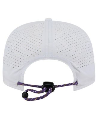 Men's White Los Angeles Lakers Performance Rope Golfer Adjustable Hat