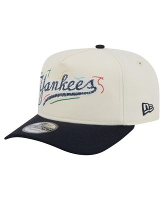 New Era - Men's White New York Yankees Team Scribble Golfer Adjustable Hat