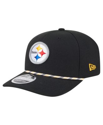 New Era - Men's Black Pittsburgh Steelers Gameday Multi Rope 9SEVENTY Stretch-Snap Hat