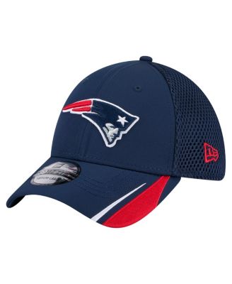 New Era - Men's Navy New England Patriots Game Day Linear 39THIRTY Flex Hat