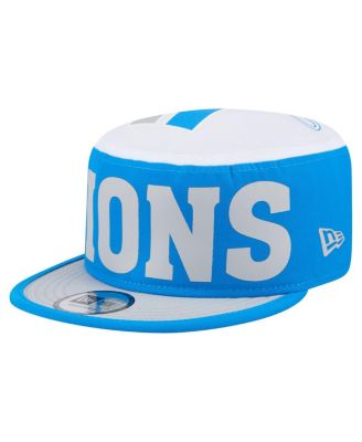 New Era - Men's Blue Detroit Lions Throwback Retro Painter Snapback Hat