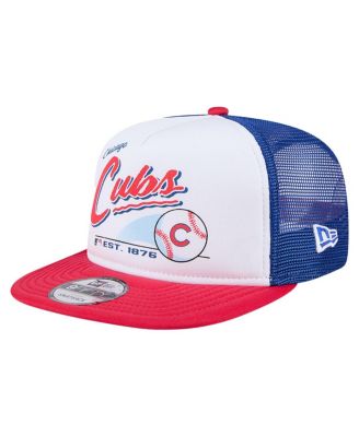 New Era - Big Boys and Girls White Chicago Cubs Retro 9FIFTY Snapback Hat