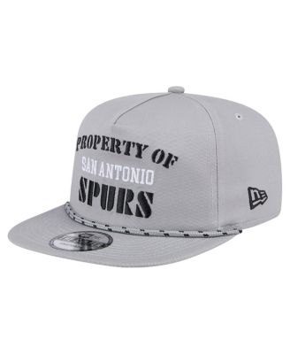 Men's Gray San Antonio Spurs Throwback Property Of Golfer Snapback Hat
