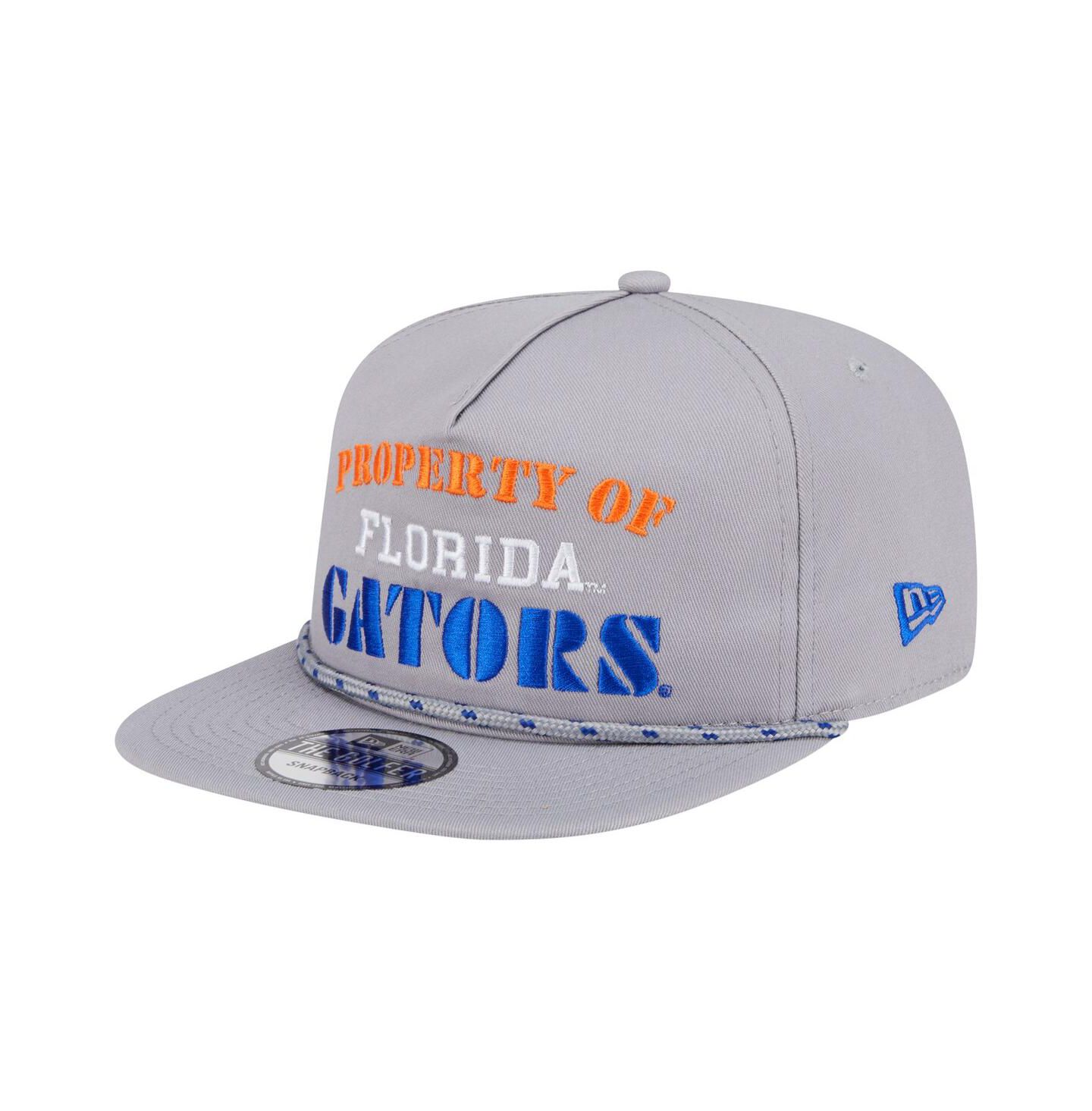 Мужская кепка New Era Gray Florida Gators Golfer Vintage Adjustable Hat — фото 3
