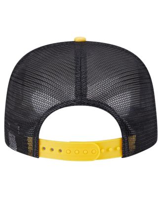 Men's White/Gold Pittsburgh Pirates Retro Script Trucker 9FIFTY Snapback Hat