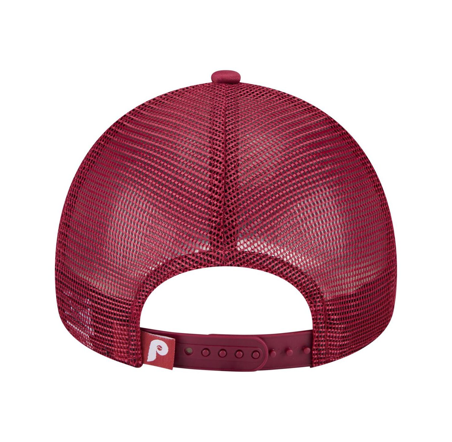 Men's Red Philadelphia Phillies Distressed 9FORTY A-Frame Adjustable Trucker Hat