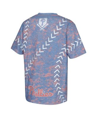 Big Boys and Girls Royal Philadelphia Phillies Slide Score Bold T-Shirt