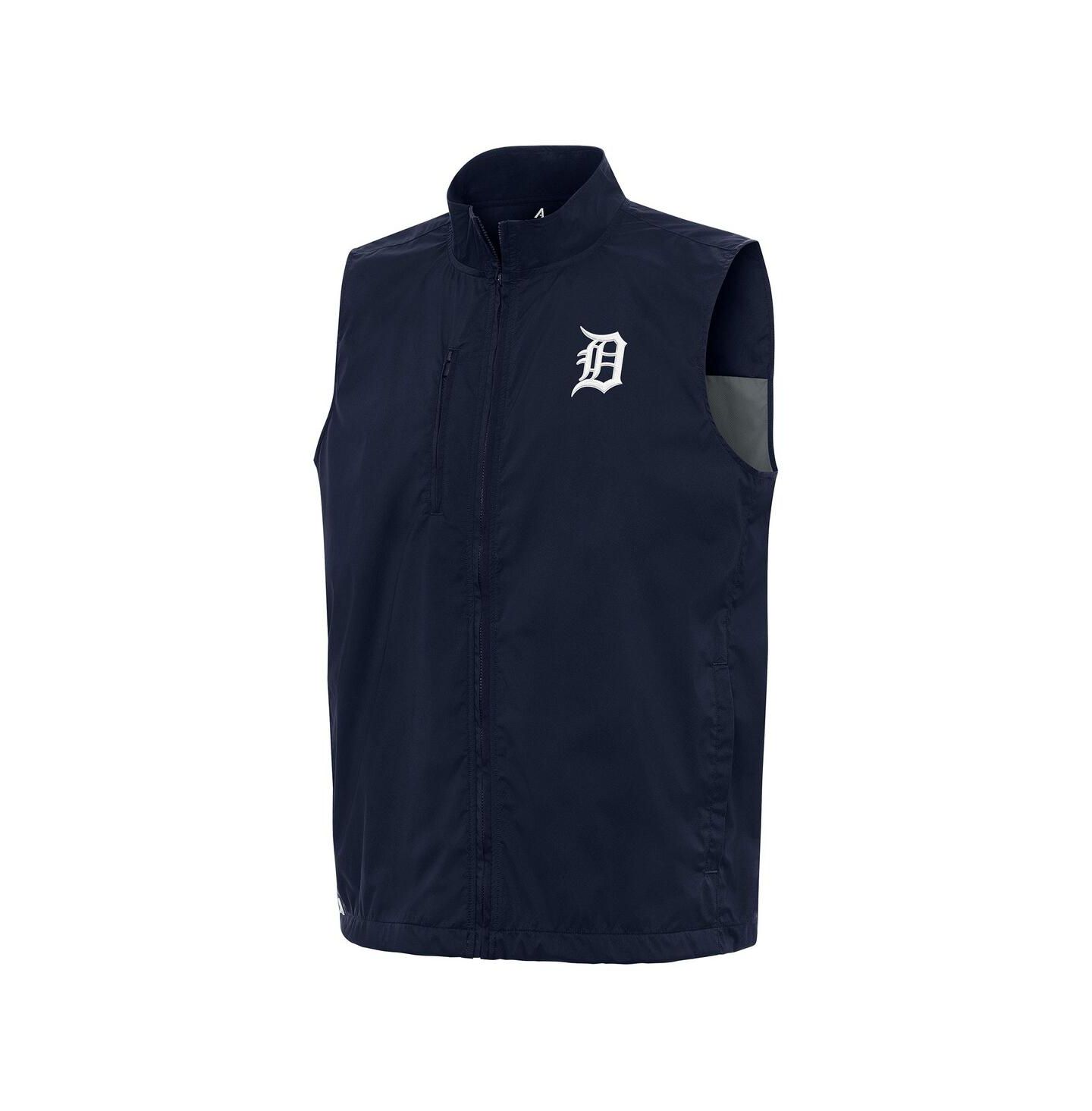 Мужской жилет Antigua Navy Detroit Tigers Brisk Full-Zip Vest — фото 1