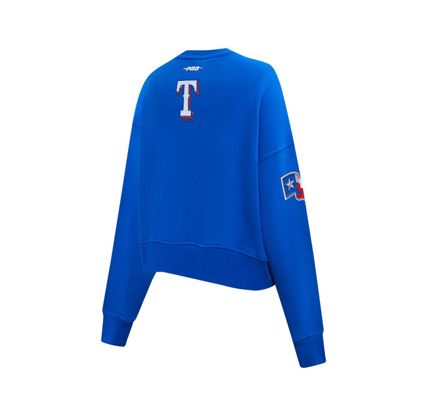 Women's Royal Texas Rangers Game Day Classics Crewneck Pullover Sweatshirt