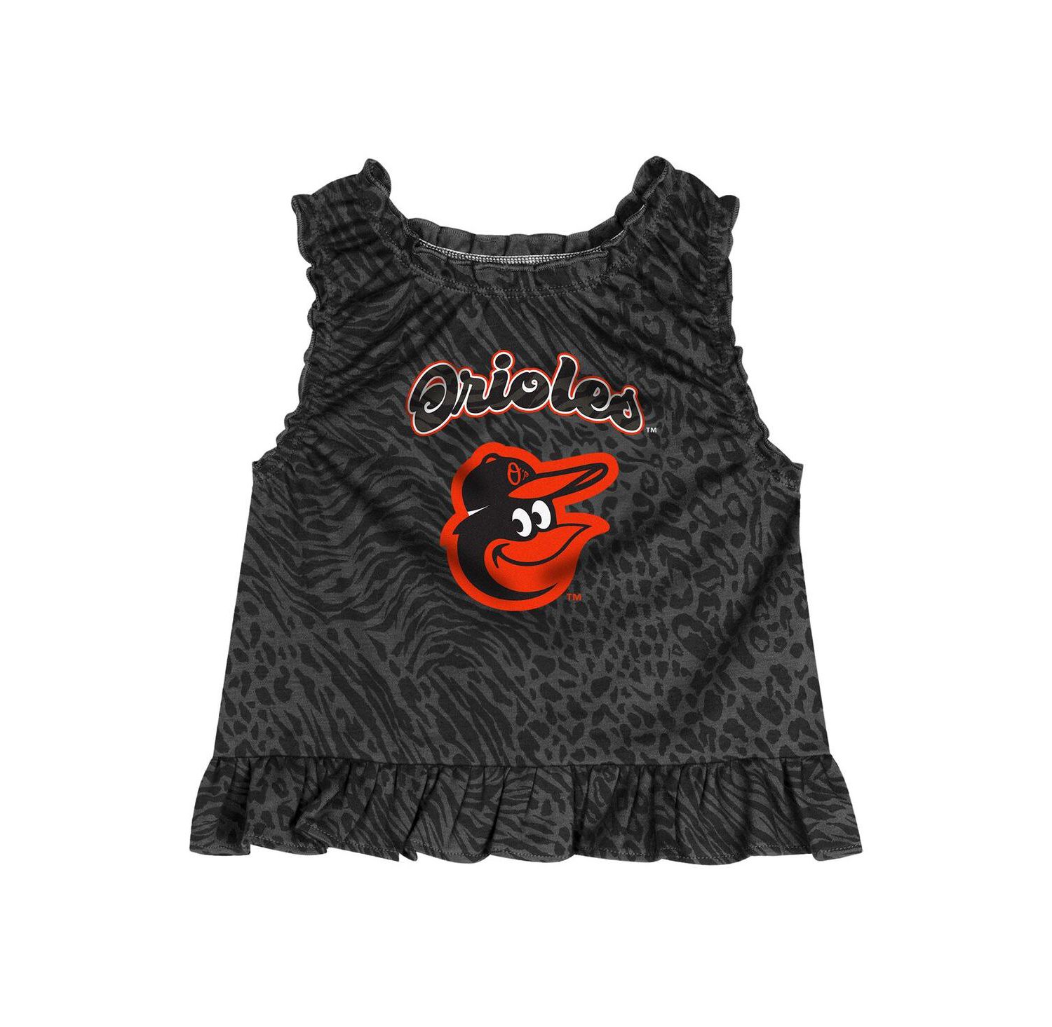 Baby Boys and Girls 2-Piece Black Baltimore Orioles Playground Dress and Bloomers Set