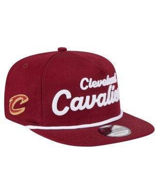 New Era - Men's Wine Cleveland Cavaliers Team Text Golfer Snapback Hat