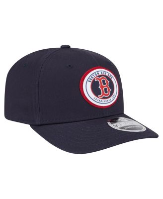 Men's Navy Boston Red Sox Circle Patch 9SEVENTY Stretch-Snap Hat