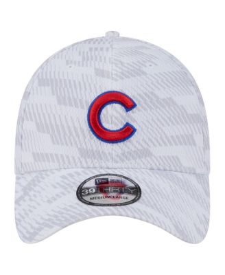 Men's White Chicago Cubs Graded 39THIRTY Stretch Fit Hat
